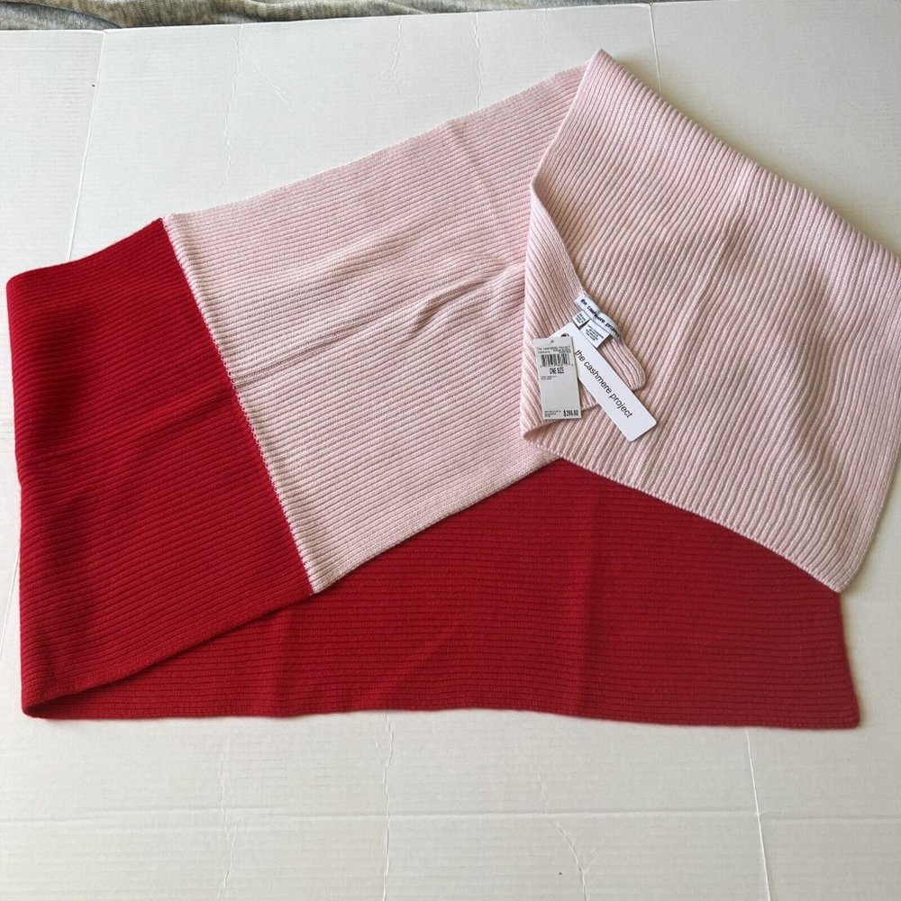 The Cashmere Project Scarf Sugar Blush Paris Red 100%Cashme💖Great gift💖 - Picture 5 of 7